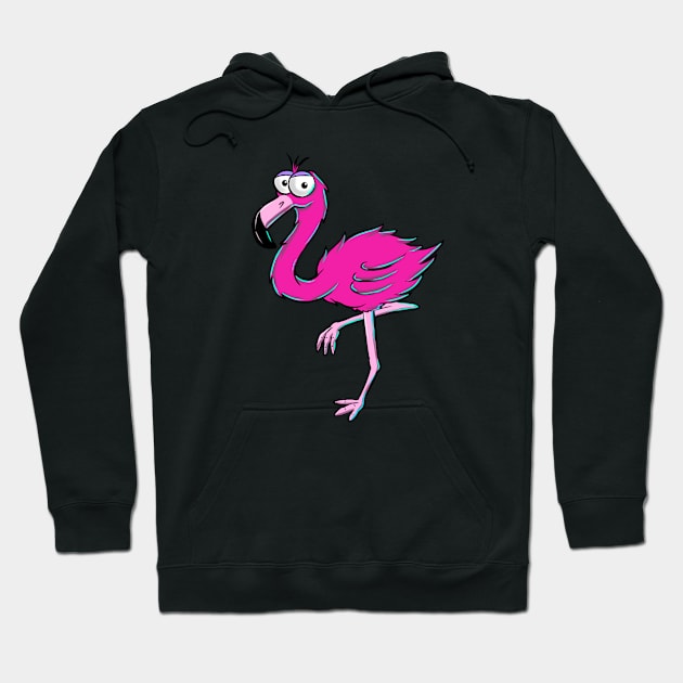 Comic flamingo Hoodie by Tom2311Tom